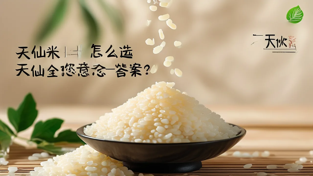 挑选天仙米，认准这几点不踩坑